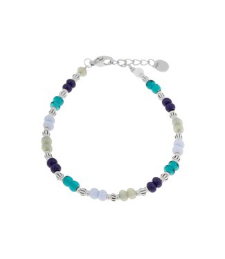 Label Kiki Blue oasis bracelet silver