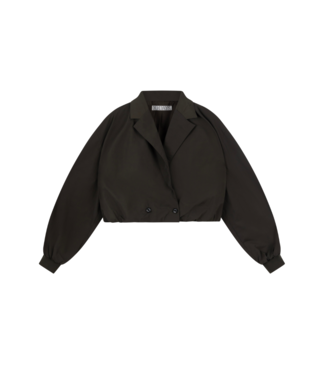 10Days Cropped blazer jacket oil grey