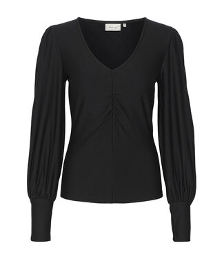 Gestuz Rifa v neck blouse black