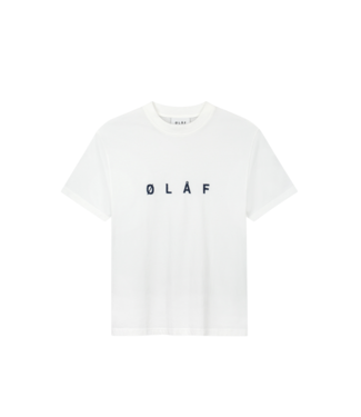 Olaf Embroidery tee optical white