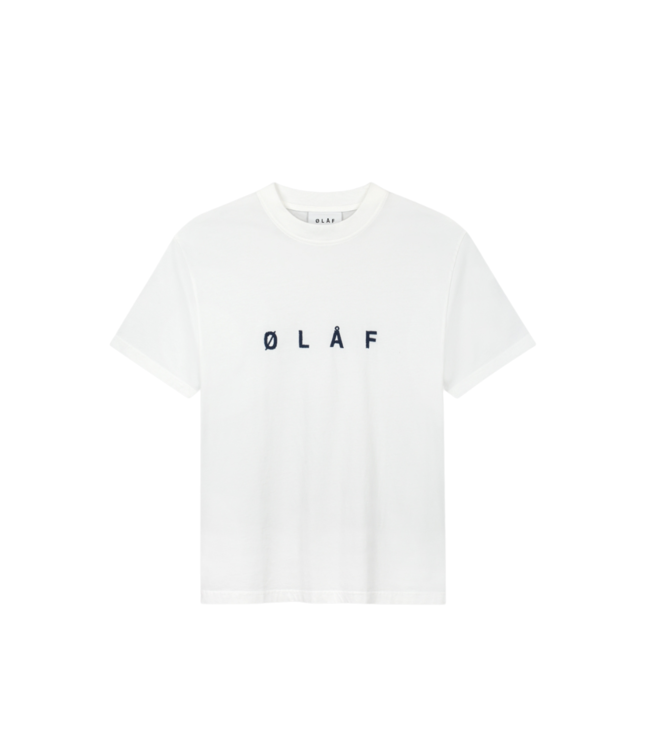 Olaf Embroidery tee optical white M160122-OPTICAL WHITE