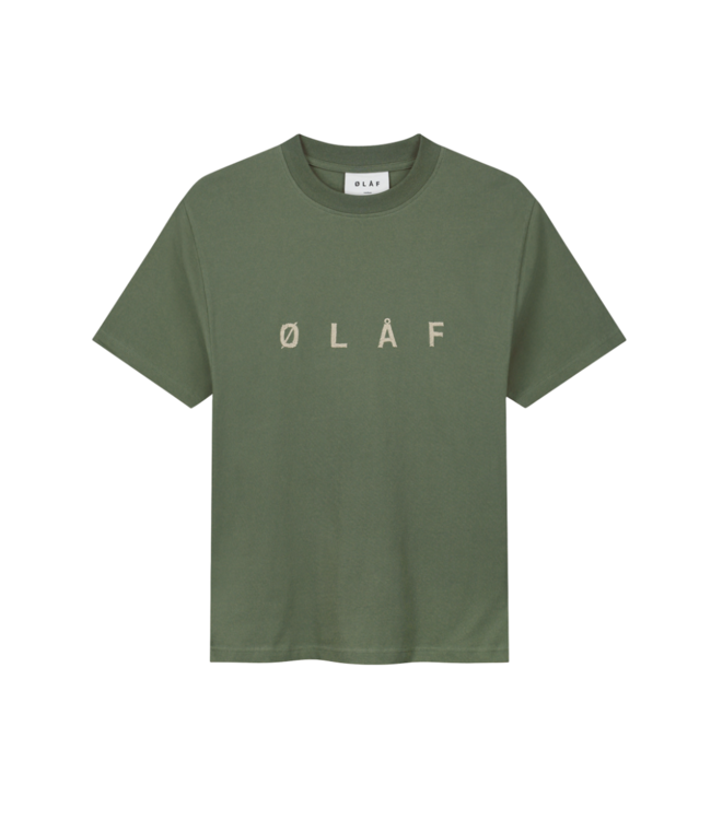 Olaf Embroidery tee pewter M160122-PEWTER