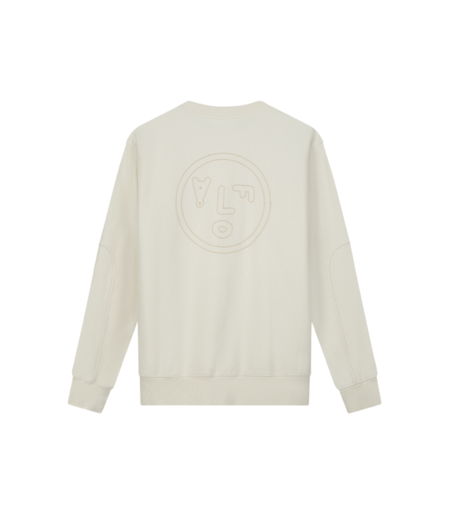 Olaf Face chainstitch crewneck off white M160201-OFF WHITE