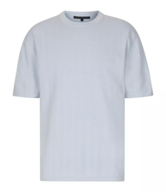 Drykorn Derico knitted tee s/s light blue