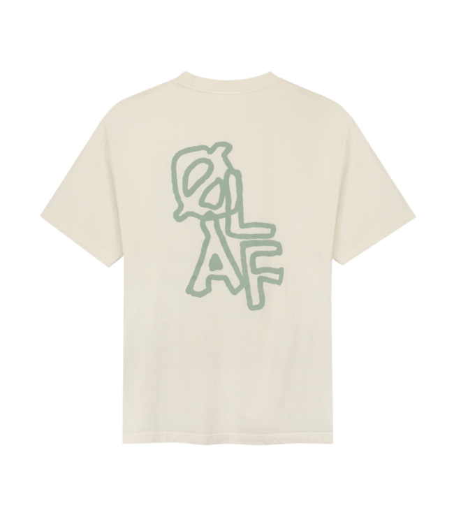 Olaf Layered logo tee off white