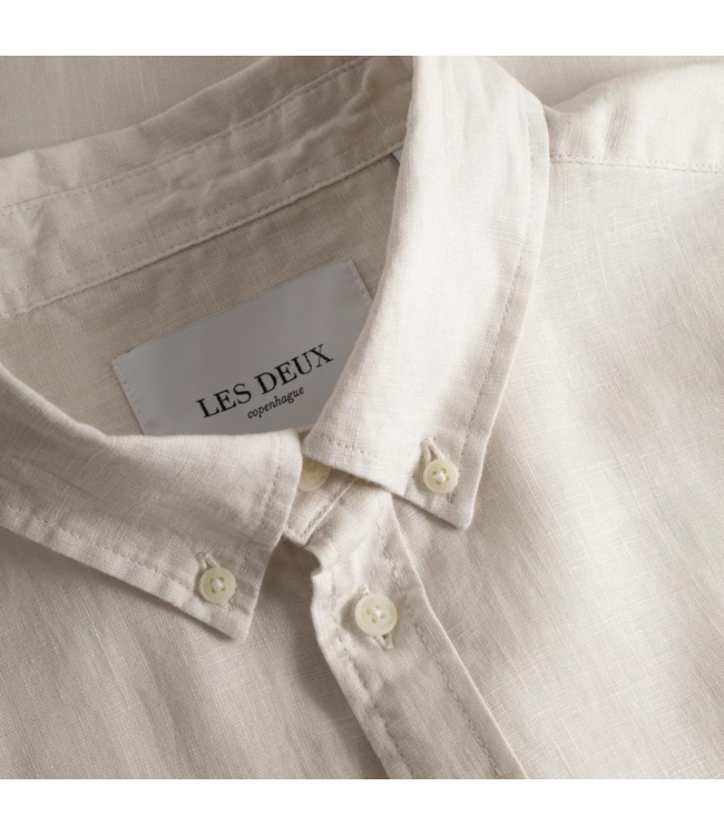 Les Deux Kristian Linen B.D. Shirt Ivory