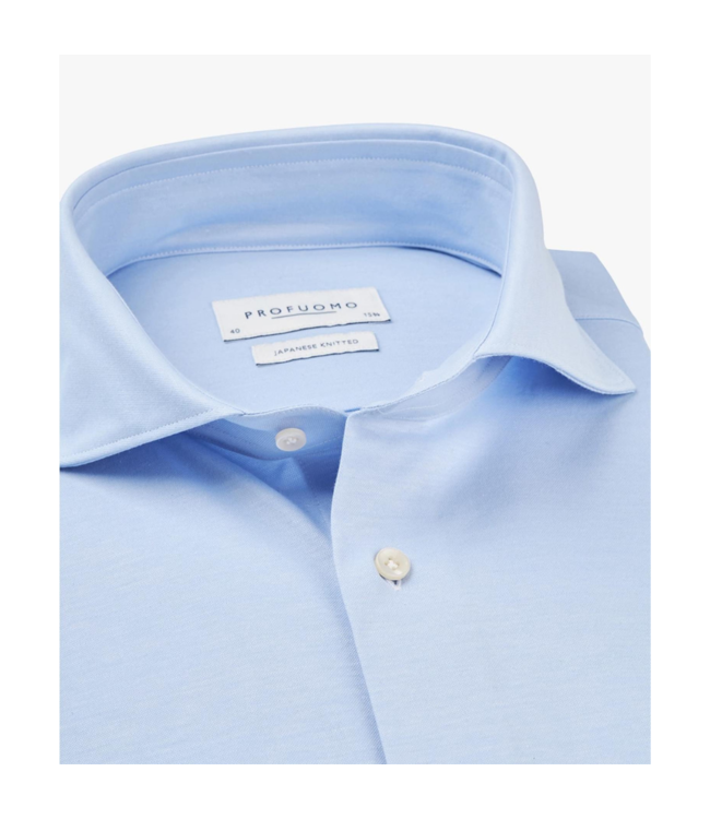Profuomo Japanese knitted Shirt blue