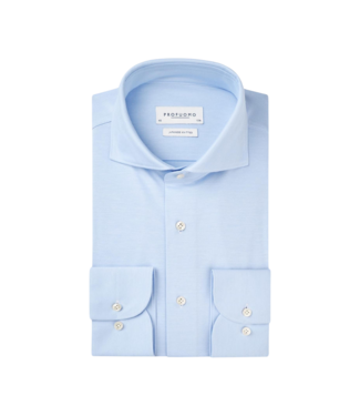 Profuomo Japanese knitted shirt blue