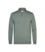 Profuomo Pullover halfzip  mid green PPVJ10013-GREEN