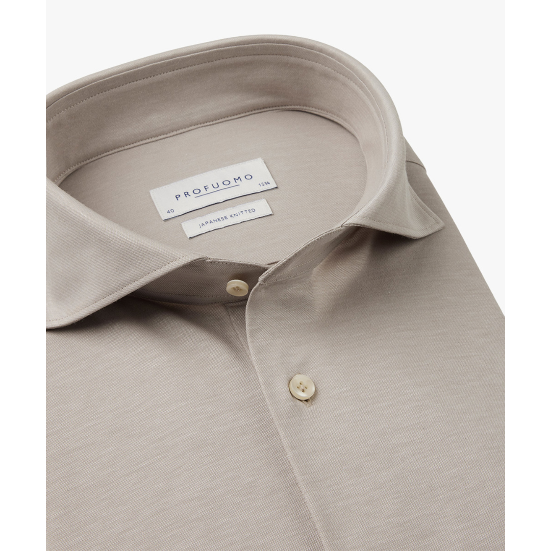 12429914 Japanese Knitted Shirt X Cutaway Profuomo main image 1