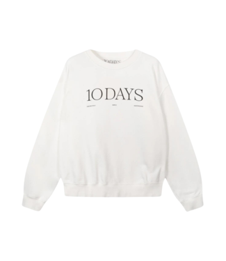 10Days Logo sweater ecru