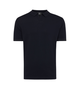 Genti Polo no button polo s/s navy