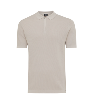 Genti Polo zip s/s mid beige