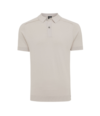 Genti Polo 2 button s/s mid beige