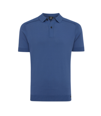 Genti Polo 2 button s/s blue