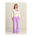 POM Amsterdam pants pique flare purple