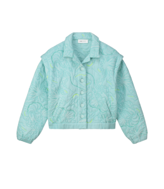 POM Amsterdam jacket quilted aqua blue blue