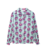 POM Amsterdam blouse violet flower aqua multi colour