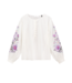 POM Amsterdam blouse  embroidery purple beige