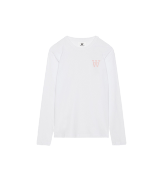 Wood Wood Mel Tirewall ls t-shirt white