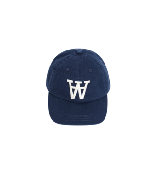 Wood Wood Eli embroidery cap navy