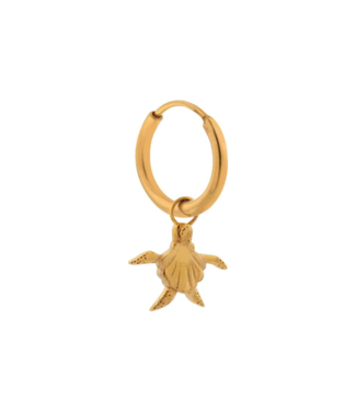 Label Kiki Turtle ter hoop gold