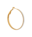 Label Kiki Big white hoop gold KSH2071-GOLD