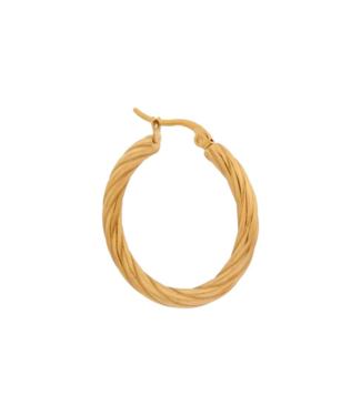 Label Kiki Twirl hoop gold