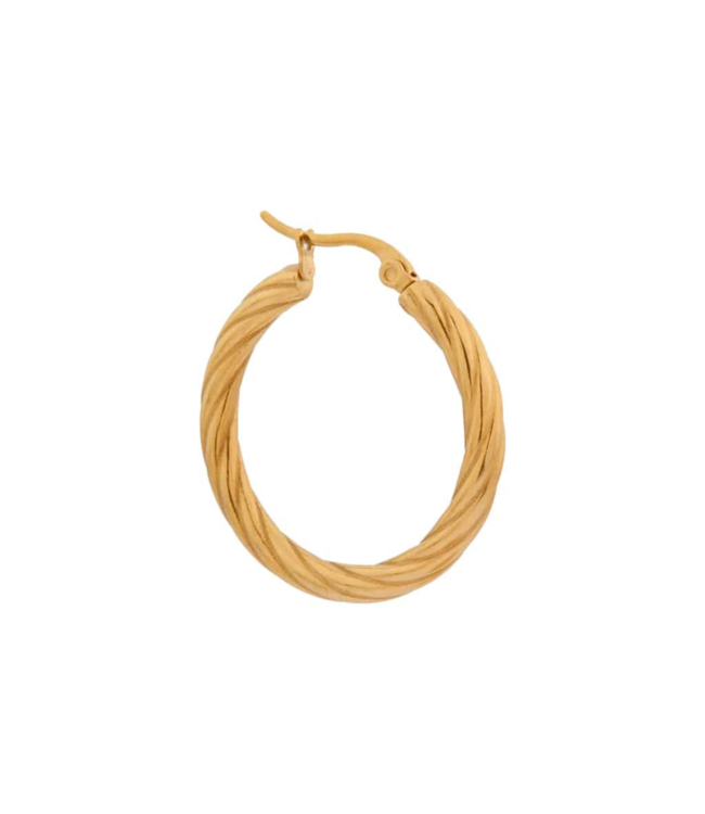 Label Kiki Twirl hoop gold KSH2061-GOLD