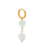 Label Kiki Fluorite heart hoop gold KSH1891-GOLD