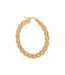 Label Kiki Flat braid hoop gold KSH2031-GOLD