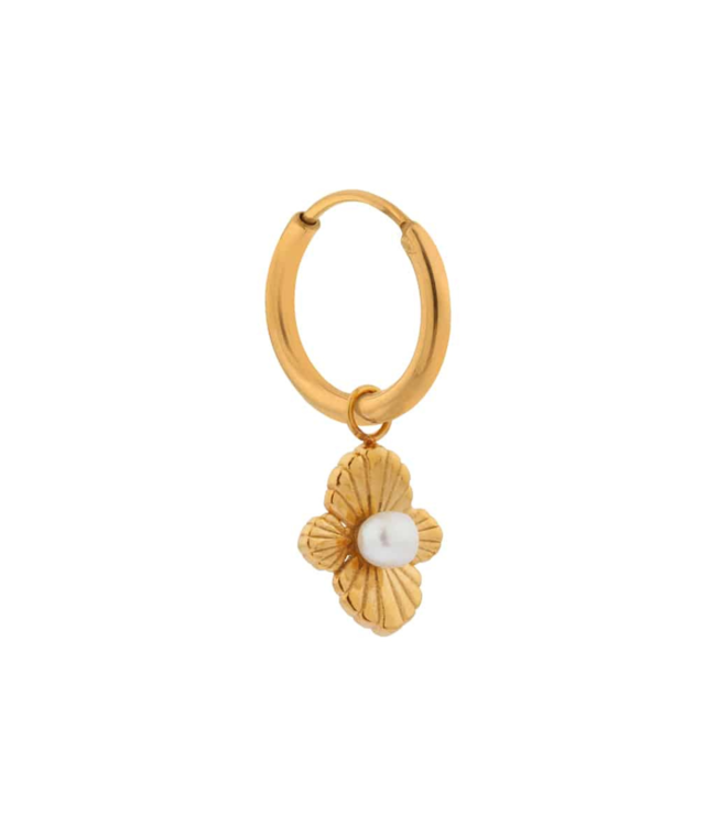 Label Kiki Hidden pearl hoop gold KSH1941-GOLD