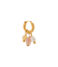 Label Kiki Gemstone hoop gold KSH1801-GOLD