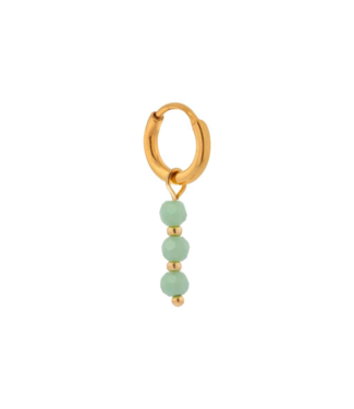 Label Kiki Seagreen hoop gold