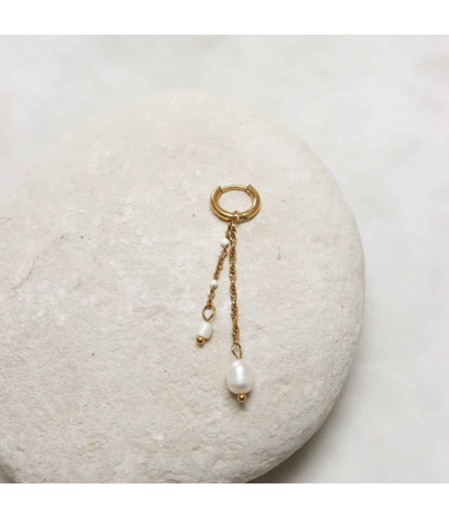 Label Kiki Mermaid tail hoop gold KSH1751-GOLD