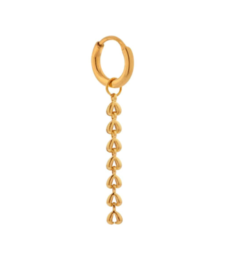 Label Kiki Baby shell hoop gold