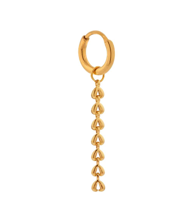 Label Kiki Baby shell hoop gold KSH1761-GOLD