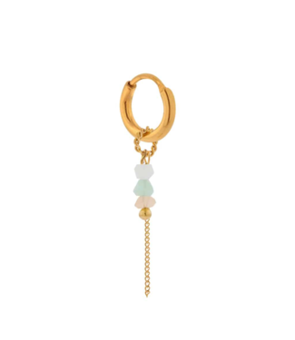 Label Kiki Chain pastel hoop gold