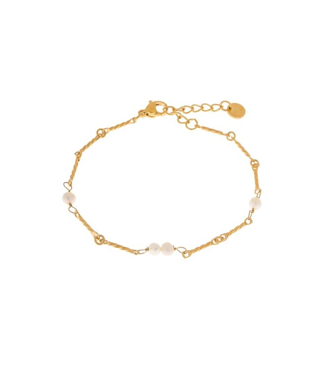 Label Kiki Pearl pearl bracelet gold KSA2181-GOLD