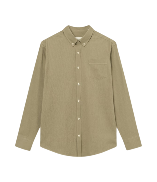 Foret Bush Seersucker Shirt olive F3983-OLIVE