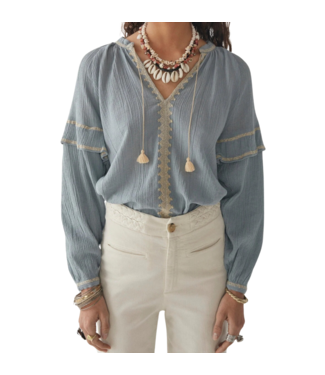 Maison Hotel Versailles antoinette blouse blue ciel