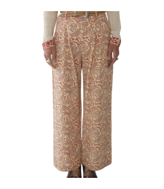 Maison Hotel Elvis paisley indira pant cream