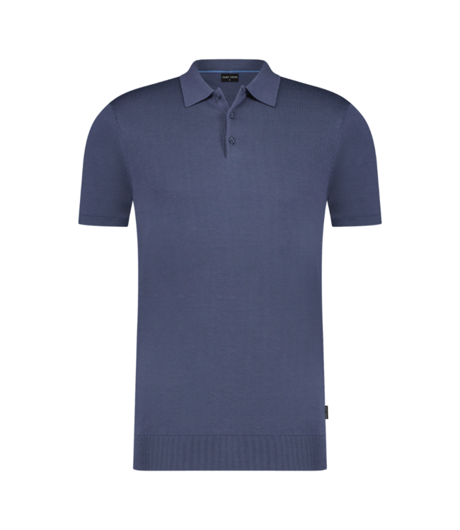 Saint Steve Chris polo s/s steel blue 19481-70012