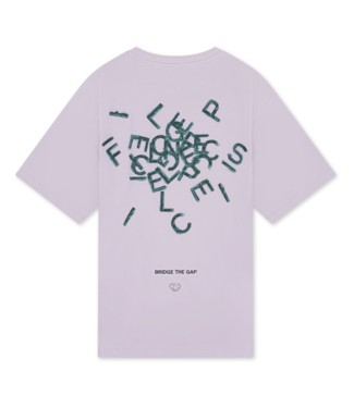 Filling Pieces Tee alphabet lilac