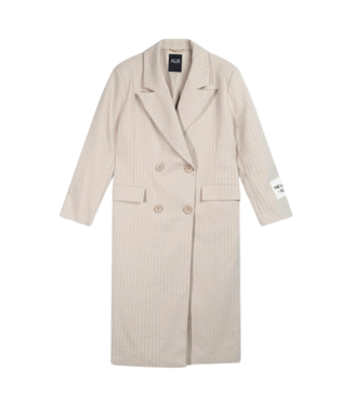 Alix the Label Pinstripe coat sand