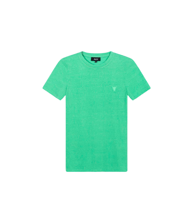 Alix the Label Lurex rib tee s/s green 2403826598-732