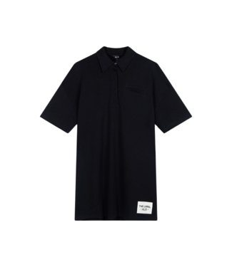 Alix the Label Knitted polo dress black