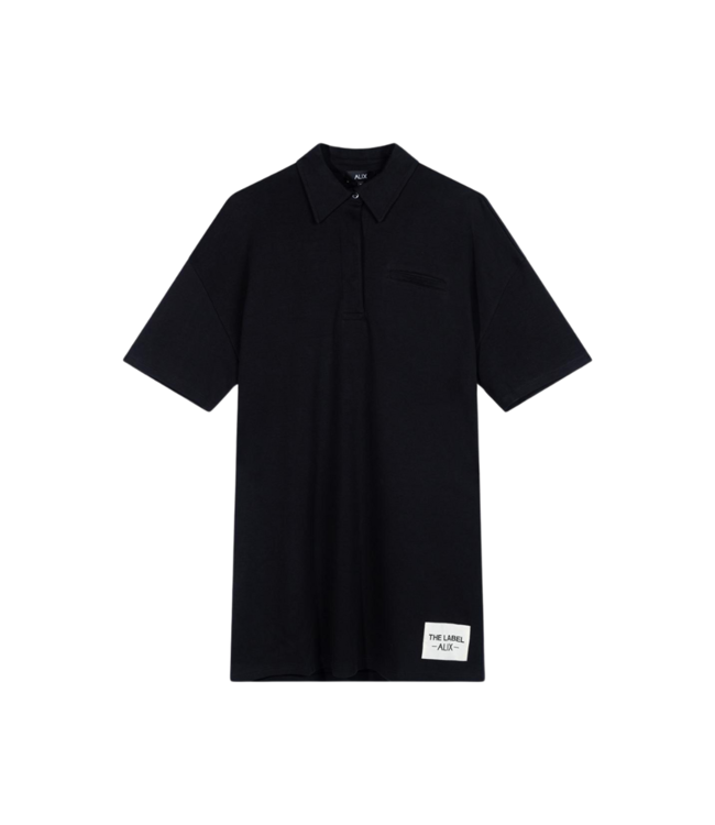 Alix the Label Knitted polo dress black 2403322595-999