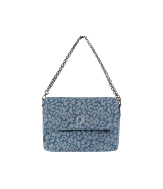 Alix the Label Denim leopard bag denim blue