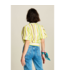 POM Amsterdam Blouse  striped lemon yellow SP7805-250